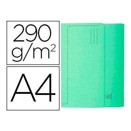 Subcarpeta Cartulina Reciclada DIN A4 Exacompta con bolsa Verde 290 gr
