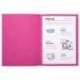 Subcarpeta Cartulina Reciclada DIN A4 Exacompta Fucsia 170 gr