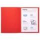 Subcarpeta Cartulina Reciclada DIN A4 Exacompta Rojo 170 gr
