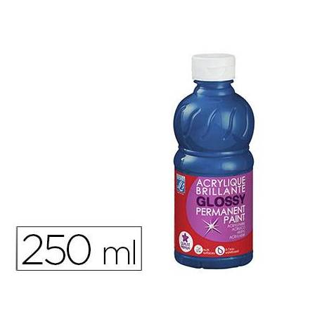 Pintura Acrilica L&B Brillo Color Azul Primario 250 ml