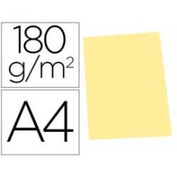 Subcarpeta de cartulina Gio Din A4 amarillo pastel 180 g/m2