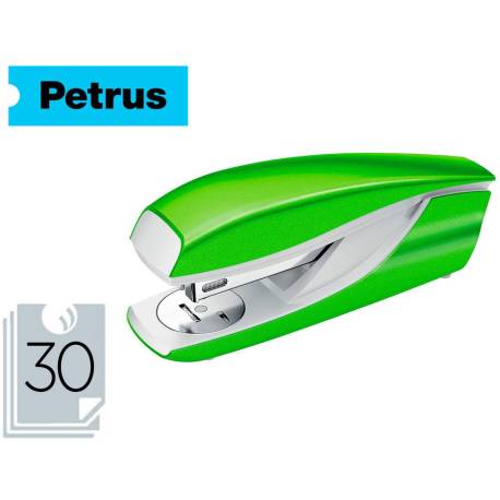 Grapadora marca Petrus Wow 635 verde