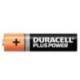 Pila Duracell alcalina plus AAA pacl con 4 unidades