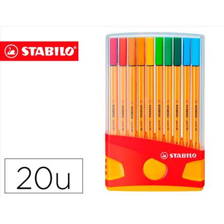 Rotuladores Stabilo point 88 Color Parade Estuche de 20 unidades