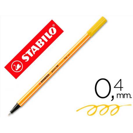 Rotulador Stabilo point 88/44 Amarillo