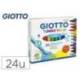 Rotulador Giotto Turbo Maxi Punta Gruesa Lavable Caja 24 rotuladores