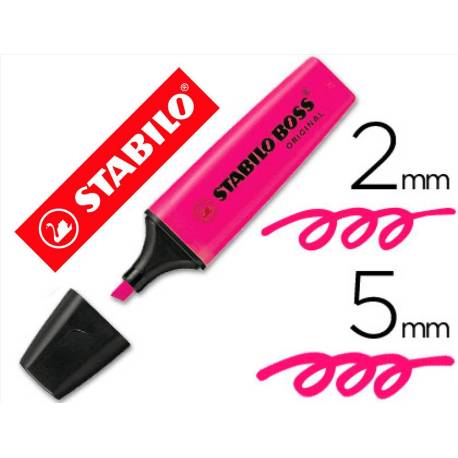 Rotulador Stabilo Boss 70 rosa fluorescente