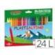 Lapices cera PlastiAlpino caja de 24 unidades colores surtidos