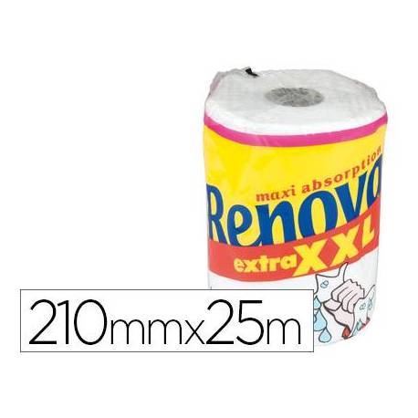 Papel cocina marca Renova jumbo ultra absorbente