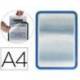 Marco Tarifold Din A4 adhesivo color azul pack de 2