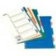 Separadores plastico Esselte Folio juego de 10 colores