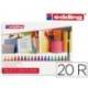 Rotulador Edding 1200 caja de 20 colores surtidos