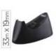 Portarrollos sobremesa Tesa Easy cut curve Plastico para cinta de 33m color Negro