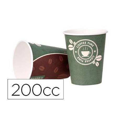 Vaso termico carton 200 cc Paquete de 50 unidades