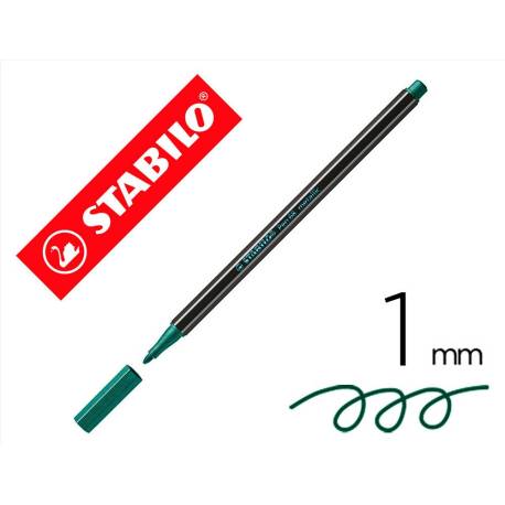 Rotulador Stabilo Acuarelable Pen 68 Color Verde Metalico