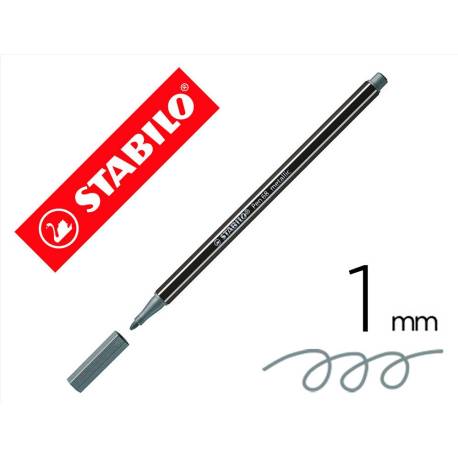 Rotulador Stabilo Acuarelable Pen 68 Color Plata Metalico