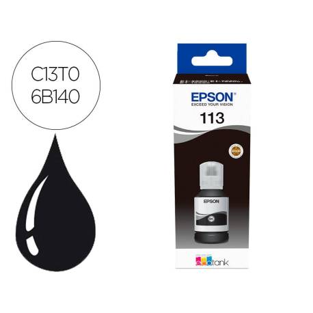 TINTA INK-JET EPSON ECOTANK 113 COLOR NEGRO C13T06B140