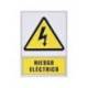 PICTOGRAMA ARCHIVO 2000 RIESGO ELECTRICO PVC COLOR AMARILLO LUMINISCENTE 210X297 MM