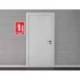 PICTOGRAMA ARCHIVO 2000 CARRO EXTINTOR PVC COLOR ROJO LUMINISCENTE 210X300 MM