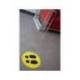 CIRCULO DE SEÑALIZACION ADHESIVO APLI PARA SUELO PVC 100 MC PIES COLOR AMARILLO/NEGRO DIAMETRO 30 CM