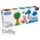 PLASTILINA MILAN SOFT DOUGH BASIC CAJA DE 10 BOTES COLORES SURTIDOS 85 G