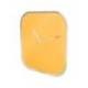 RELOJ LEITZ COSY DE PARED SILENCIOSO CRISTAL 30X30CM AMARILLO