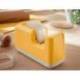 PORTARROLLO SOBREMESA LEITZ COSY PLASTICO PARA CINTAS 33 MT COLOR AMARILLO