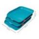 BANDEJA SOBREMESA LEITZ PLASTICO SET DE 3 UNIDADES COLOR AZUL