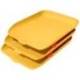 BANDEJA SOBREMESA LEITZ PLASTICO SET DE 3 UNIDADES COLOR AMARILLO