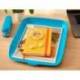 BANDEJA SOBREMESA LEITZ PLASTICO COLOR AZUL