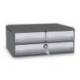 FICHERO CAJONES DE SOBREMESA CEP MOOV UP RECICLADO 80% CON CERRADURA RECICLADO 80% 3 CAJONES COLOR GRIS