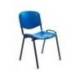 SILLA ROCADA CONFIDENTE ESTRUCTURA METALICA RESPALDO Y ASIENTO EN POLIMERO COLOR AZUL