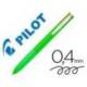 BOLIGRAFO PILOT SUPERGRIP G 4 COLORES RETRACTIL SUJECION DE CAUCHO TINTA BASE DE ACEITE CUERPO COLOR VERDE