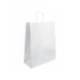 BOLSA KRAFT BASIKA CELULOSA BLANCO 90 GR ASA RETORCIDA TAMAÑO "L" 320X140X400 MM