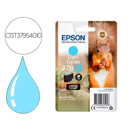 CARTUCHO INK-JET EPSON 378 XL COLOR CIAN CLARO C13T37954010