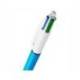 BOLIGRAFO BIC CUATRO COLORES SHINE AZUL PUNTA DE 1 MM