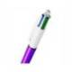 BOLIGRAFO BIC CUATRO COLORES SHINE MORADO PUNTA DE 1 MM