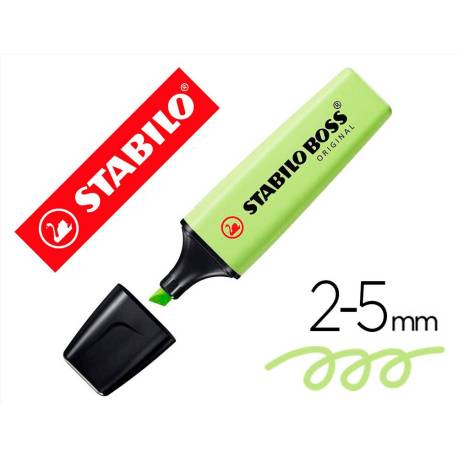 ROTULADOR STABILO BOSS FLUORESCENTE 70 PASTEL CHISPA DE LIMA