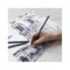 SET DE DIBUJO CONTE A PARIS BLISTER DE 2 LAPICES 2H/6B + 1 BARRA CARBON COMPRIMIDO + 2 DIFUMINOS + 1 GOMA MIGA PAN