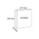 Carpeta Exacompta carton forrado blanca 2 anillas 30 mm