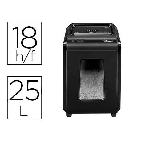 Destructora de documentos Fellowes 92CS corte en Partículas 18 hojas 25 L Nivel de seguridad 4