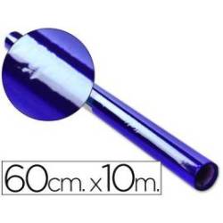 Papel celofan marca Liderpapel 60cmx10m azul