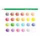 LAPICES DE COLORES CARIOCA TITA MINA 3 MM TUBO METAL 24 COLORES SURTIDOS + SACAPUNTAS
