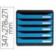 FICHERO DE CAJONES SOBREMESA EXACOMPTA BIG-BOX CLEAN SAFE 5 CAJONES AZUL