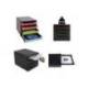 FICHERO DE CAJONES SOBREMESA EXACOMPTA BIG-BOX AQUAREL NEGRO 4 CAJONES COLORES PASTEL GLOSSY