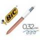 BOLIGRAFO BIC 0,4 MM CUATRO COLORES