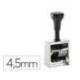 NUMERADOR AUTOMATICO REINER METALICO 6 CIFRAS ALTURA TIPO 4,5 MM
