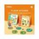 JUEGO DIDACTICO MIDEER DINOSAURIO CON 64 ADHESIVOS PARA SUELO REMOVIBLES +3 AÑOS