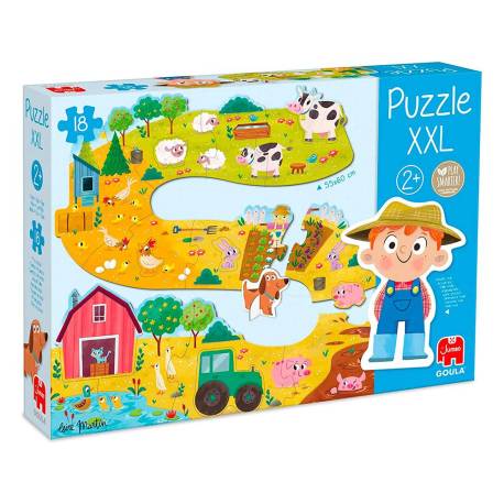 PUZLE GOULA XXL GRANJA 18 PIEZAS +2 AÑOS