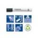 ROTULADOR STAEDTLER LUMOCOLOR 351 PARA PIZARRA BLANCA PUNTA REDONDA 2 MM RECARGABLE ESTUCHE 6 UNIDADES COLORES